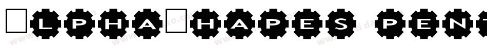 AlphaShapes pentagons 2字体转换